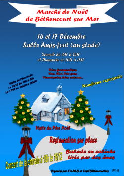 affiche marché de noel