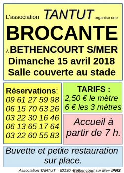 Affiche brocante 2018